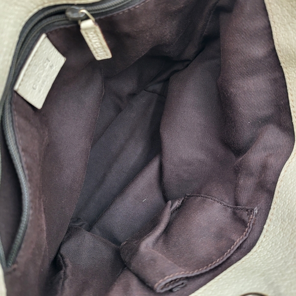 GUCCI PM CANVAS LEATHER TOTE BAG...Authentic w/ COA.... - Picture 8 of 15